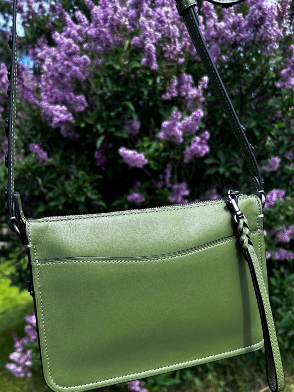 COACH 1941 Tea Rose Soho Glovetanned Leather Wristlet/Crossbody Bag - Picture 17 of 17